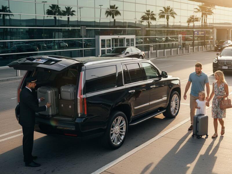 Professional airport transfer service in Orlando, ensuring comfortable and timely arrival/departure for families.
