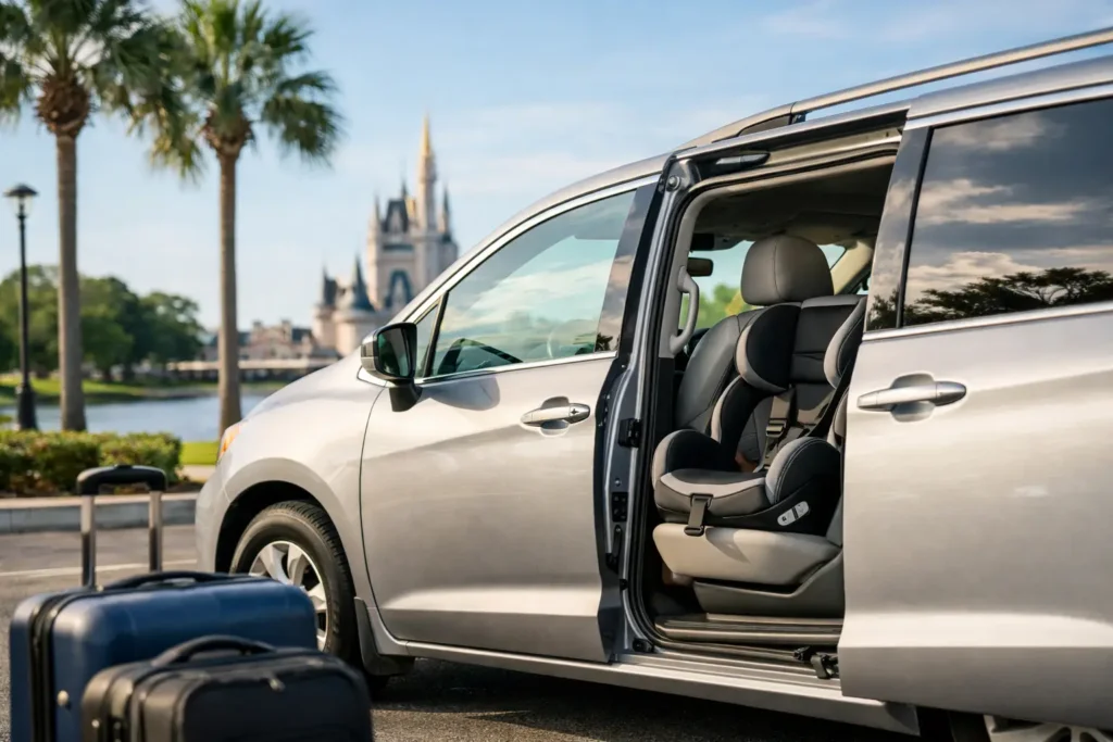 Aluguel de Minivan em Orlando com Cadeirinha